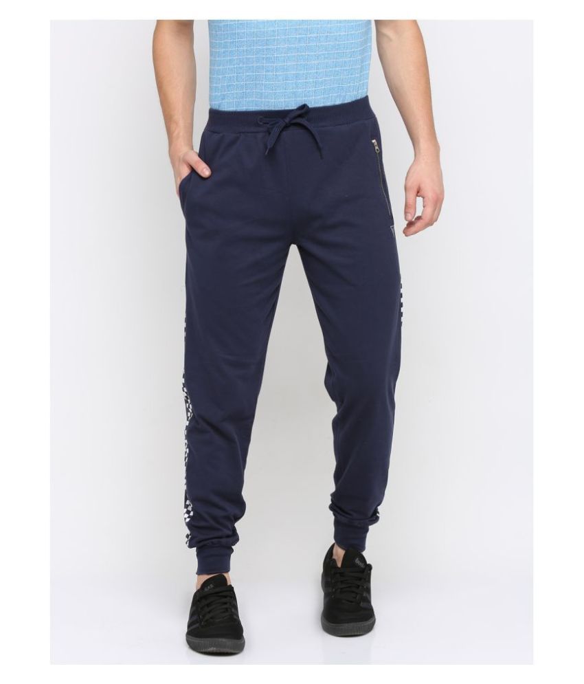 BULLMER Navy Cotton Joggers Buy BULLMER Navy Cotton Joggers Online at