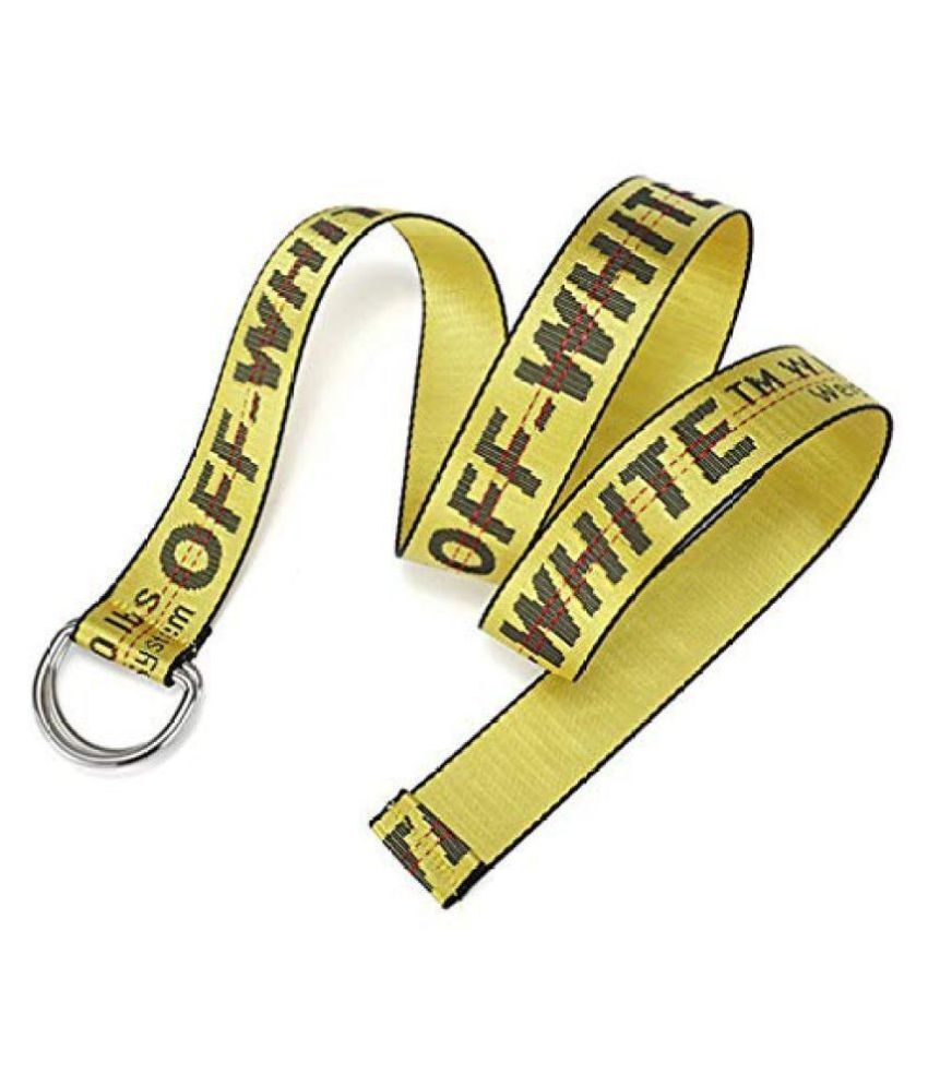 off white yellow bag strap