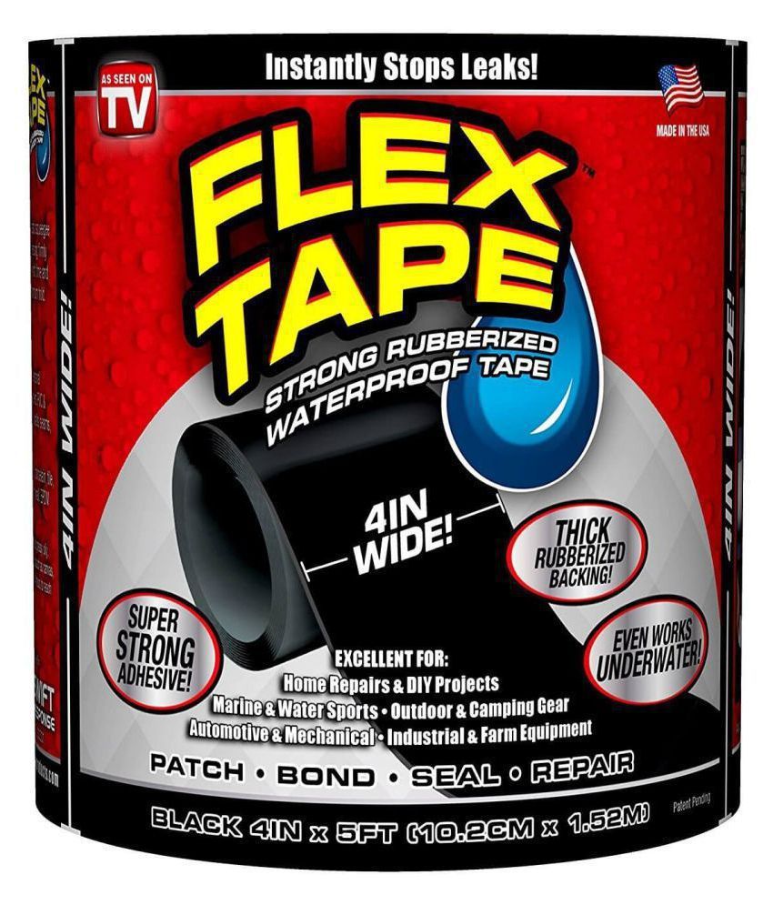 LIFEIDEA Rubberized Waterproof Flex Tape 4x5inch Leakage Repair