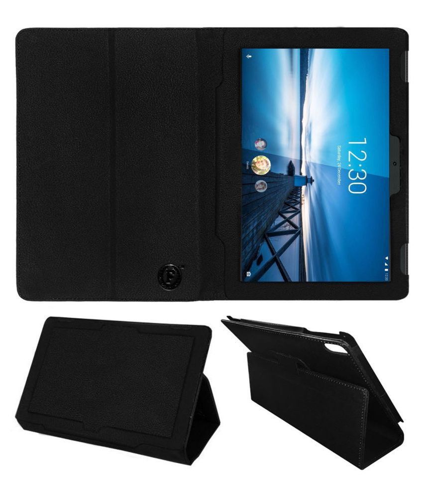 Lenovo Tab M10 X605L Flip Cover By FASTWAY Black - Cases & Covers