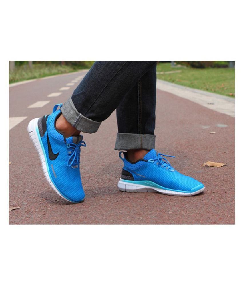 nike og blue running shoes