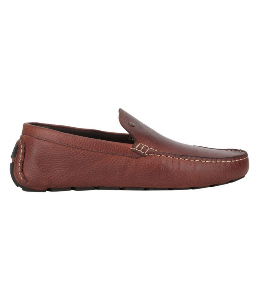 red tape dark brown casual loafers