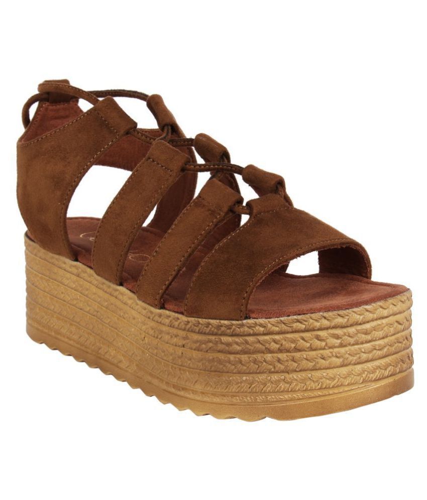 dark brown platforms