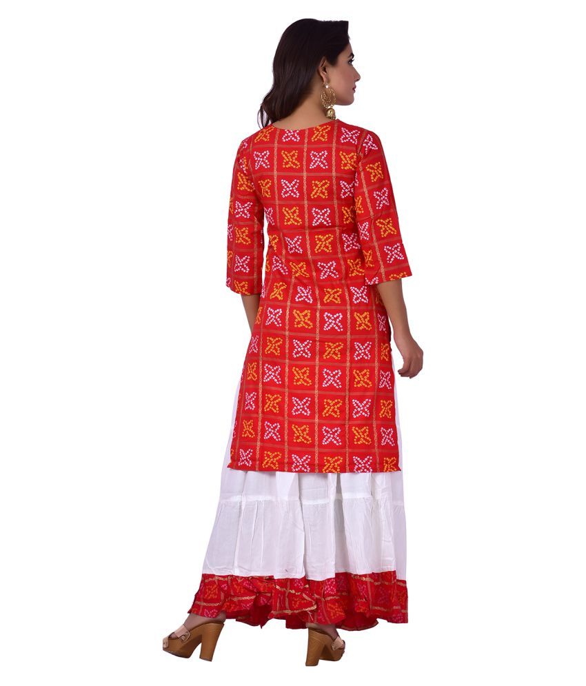 JAIPURI KURTIES & PLAZO Rayon Kurti With Palazzo - Stitched Suit - Buy ...