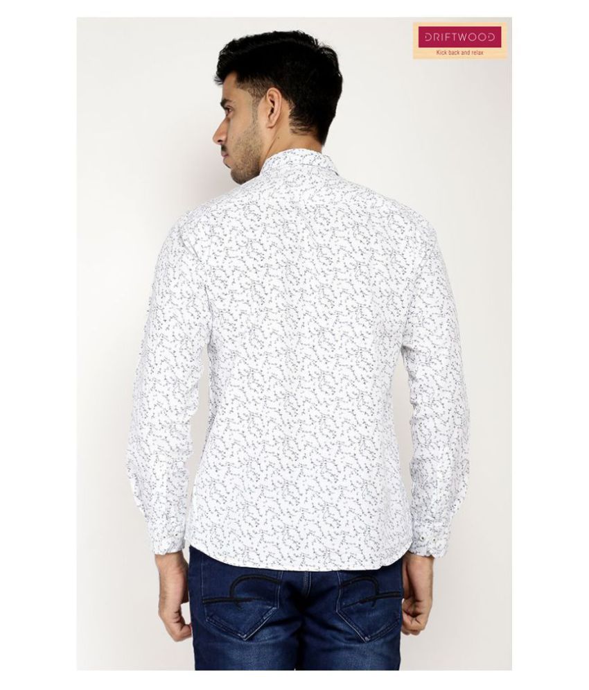 DRIFTWOOD by Vishal Mega Mart 100 Percent Cotton White Shirt Buy