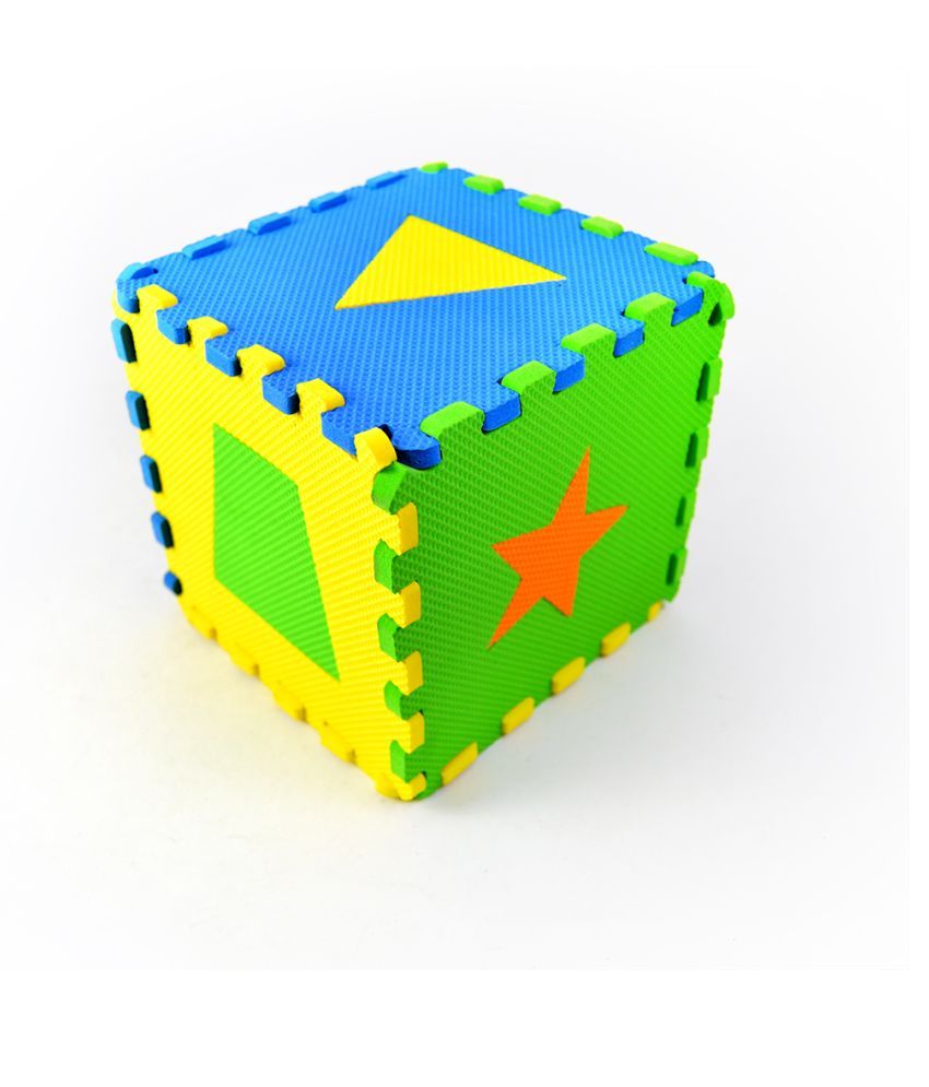 Chota Kingdom Shapes Cubes And Flash Cards Eva Foam Play Mat Set