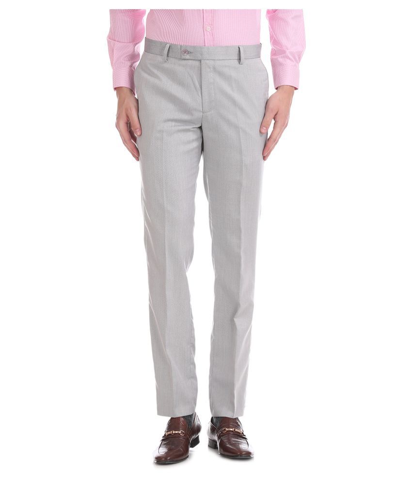 Excalibur Slim Fit Men Grey Trousers  Buy Excalibur Slim Fit Men Grey Trousers  Online at Best Prices in India  Flipkartcom
