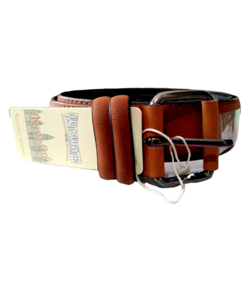 Samm \u0026 Moody Tan PU Casual Belt: Buy 
