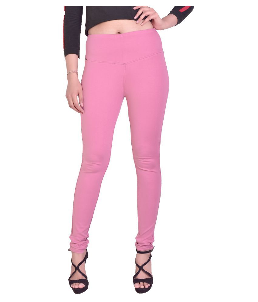     			FCK-3 Cotton Lycra Jeggings - Pink