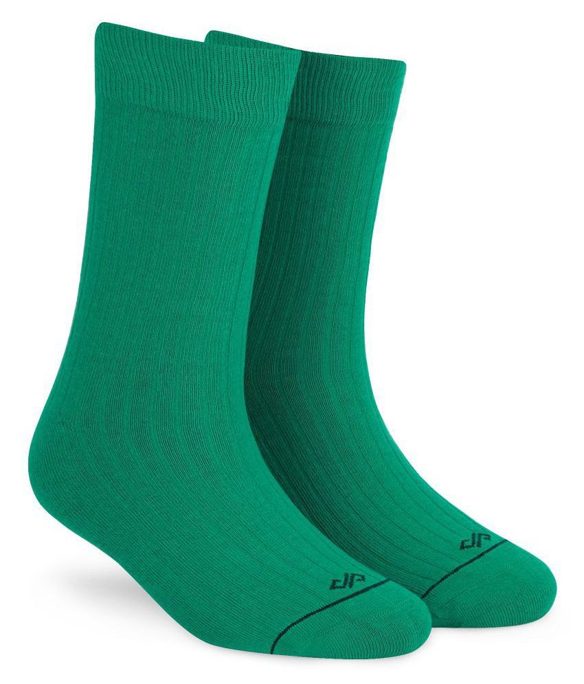     			Dynamocks Green Casual Full Length Socks Pack of 1