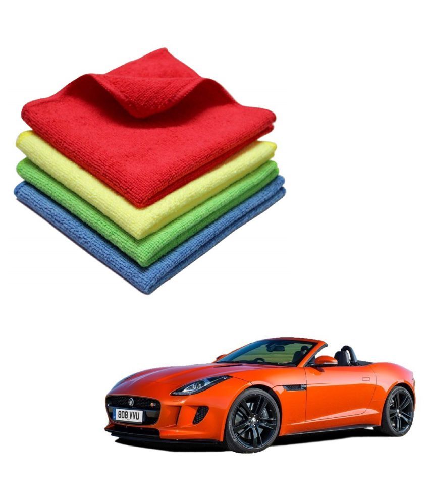 Kozdiko Microfiber Cleaning Cloth Car 300GSM 40x40 cm Pack of 4 For