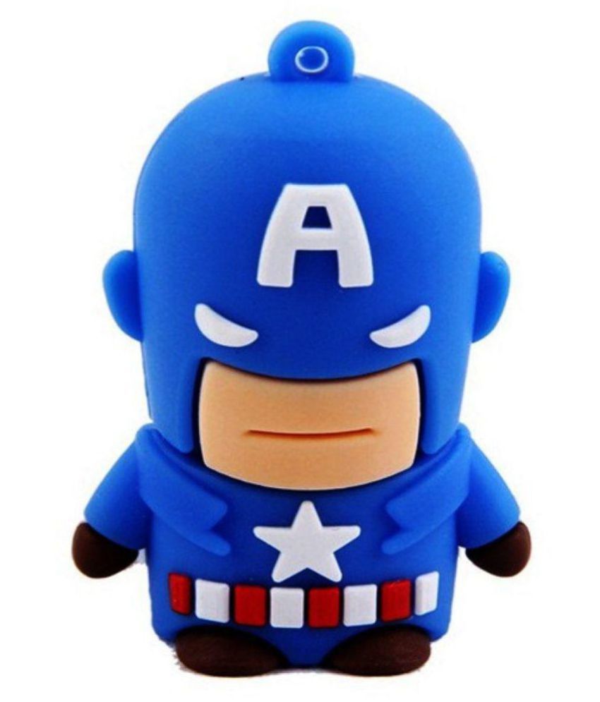     			Pankreeti Captain America 32GB USB 2.0 Fancy Pendrive Pack of 1