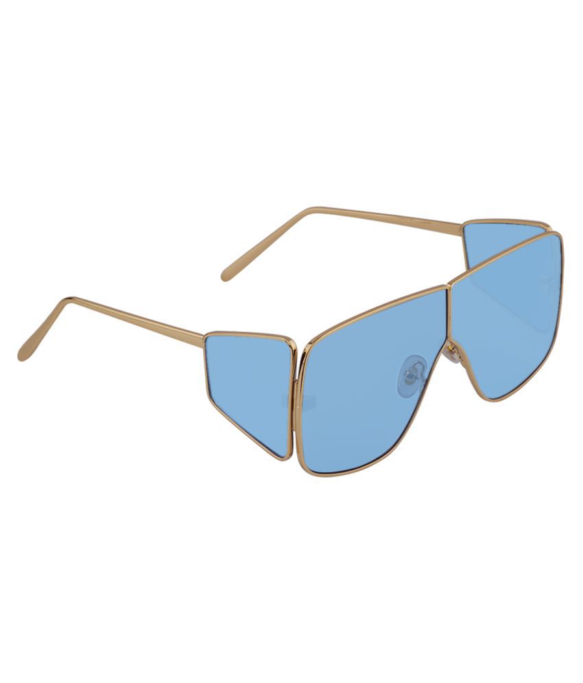 Zyaden Blue Rectangle Sunglasses Sun341 Buy Zyaden Blue Rectangle Sunglasses Sun341
