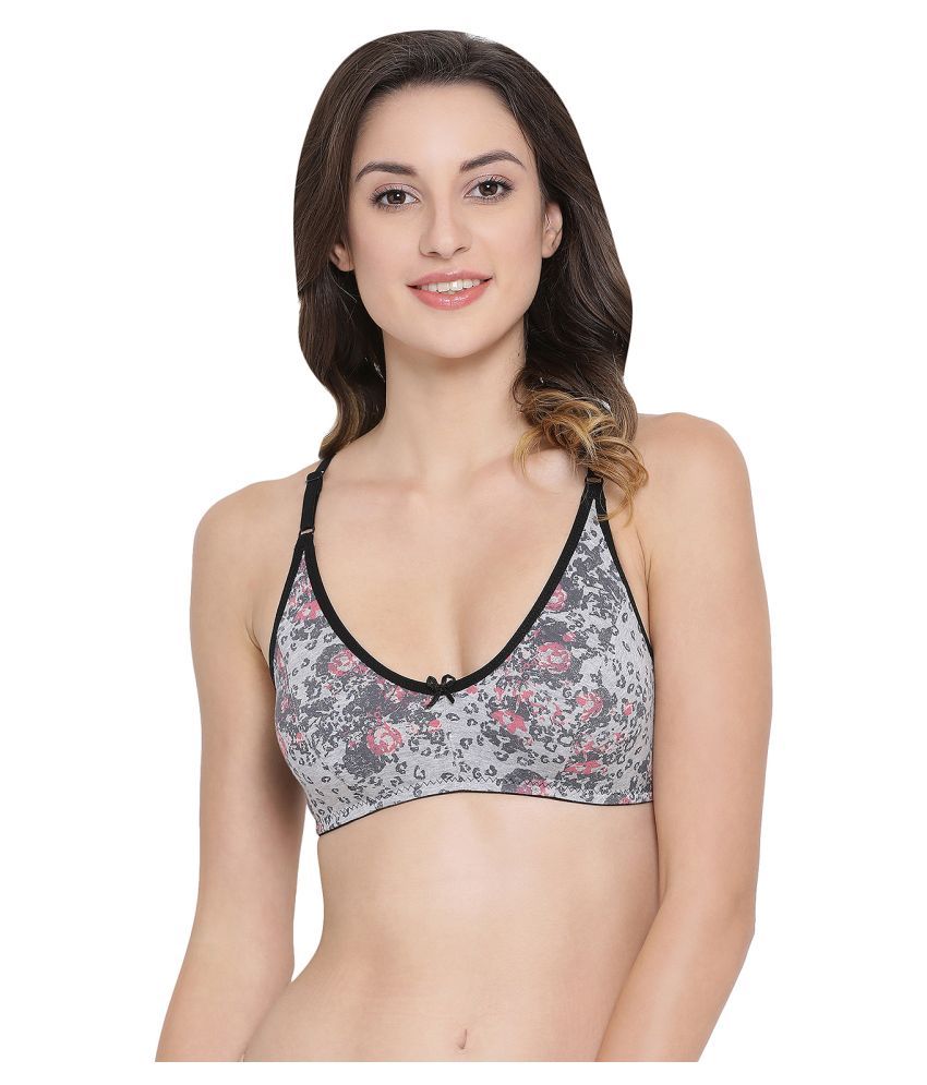     			Clovia Cotton Everyday Bra - Grey