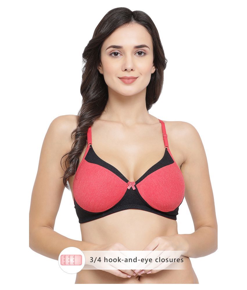     			Clovia Cotton T-Shirt Bra - Red