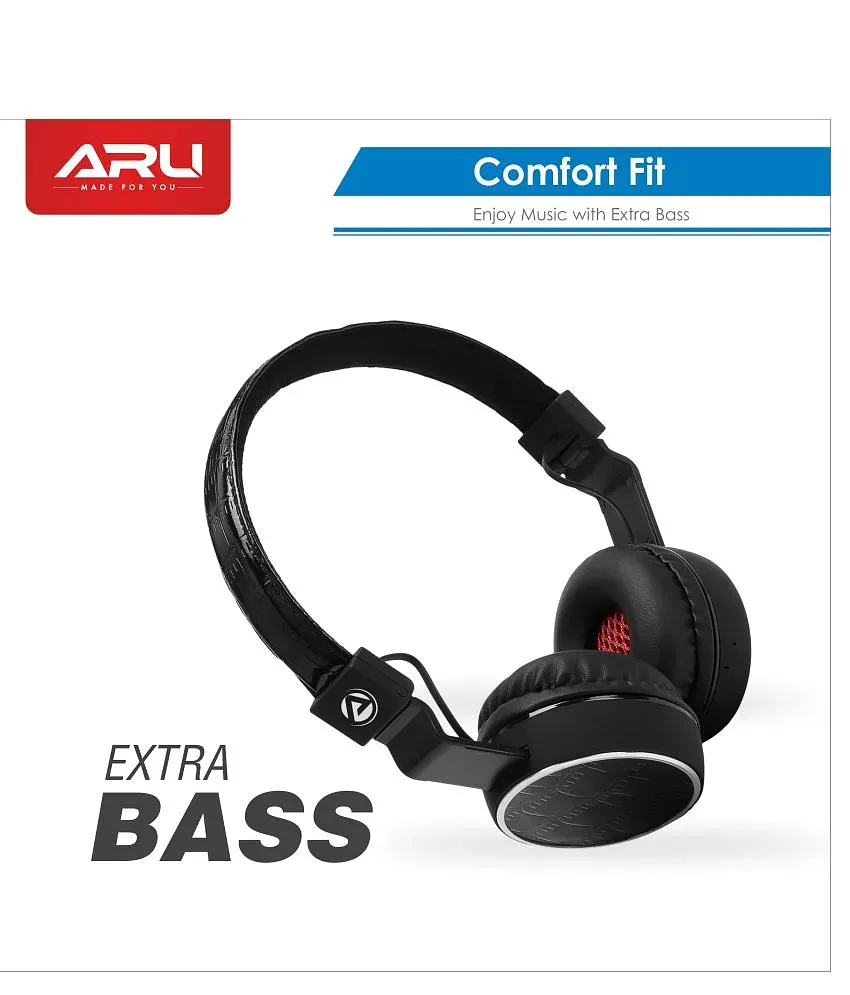 Buy ARU ABH-226 Over Ear Wireless With Mic Headphones/Earphones Online at  Best Price in India - Snapdeal