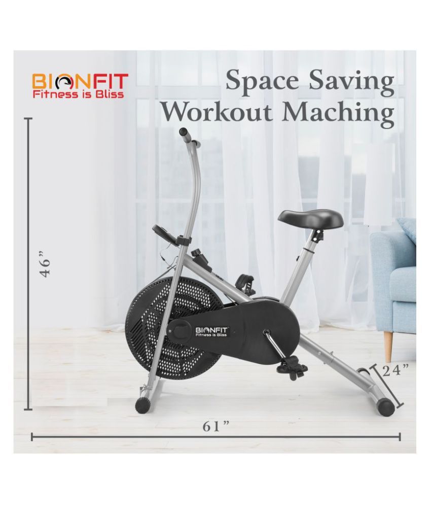 bionfit on01m indoor stationary air bike exercise cycle