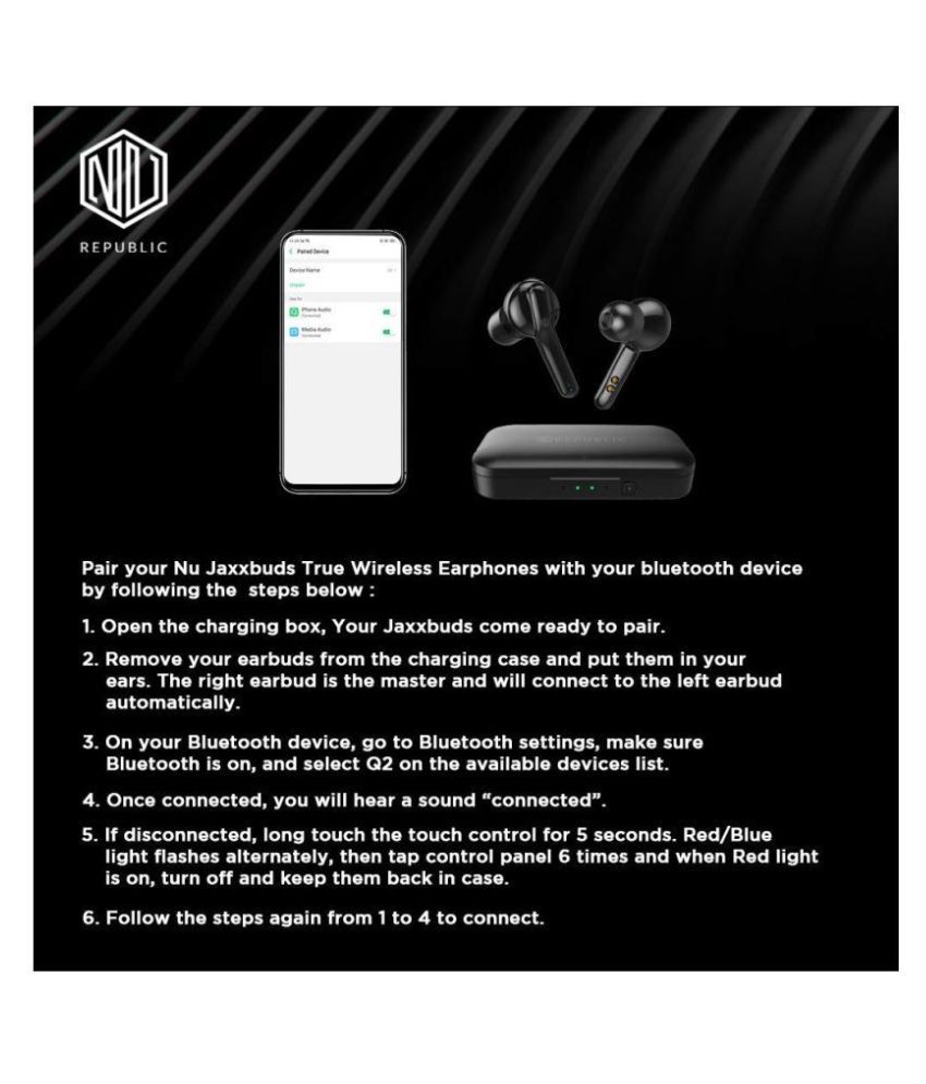 Nu Republic Jaxxbuds True Wireless Ear 