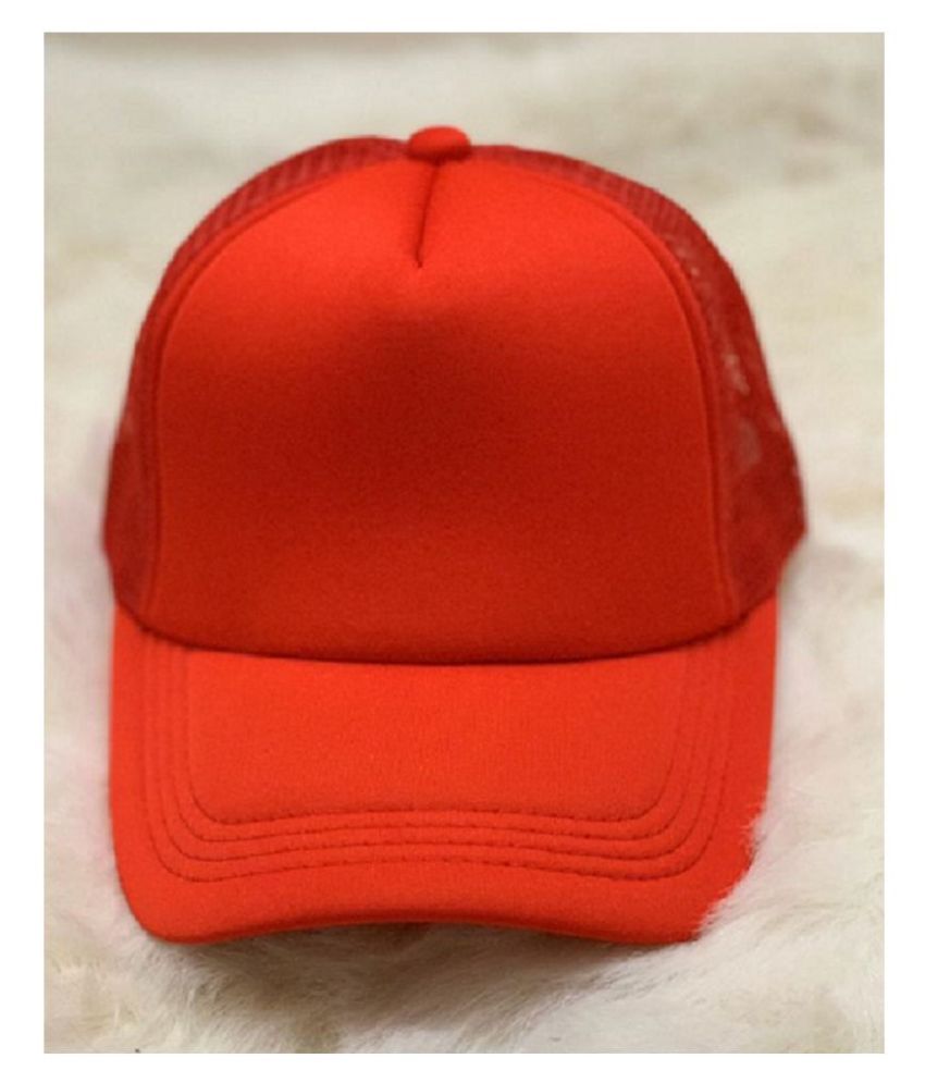 Shreeji Max Imported Plain Orange Cap 