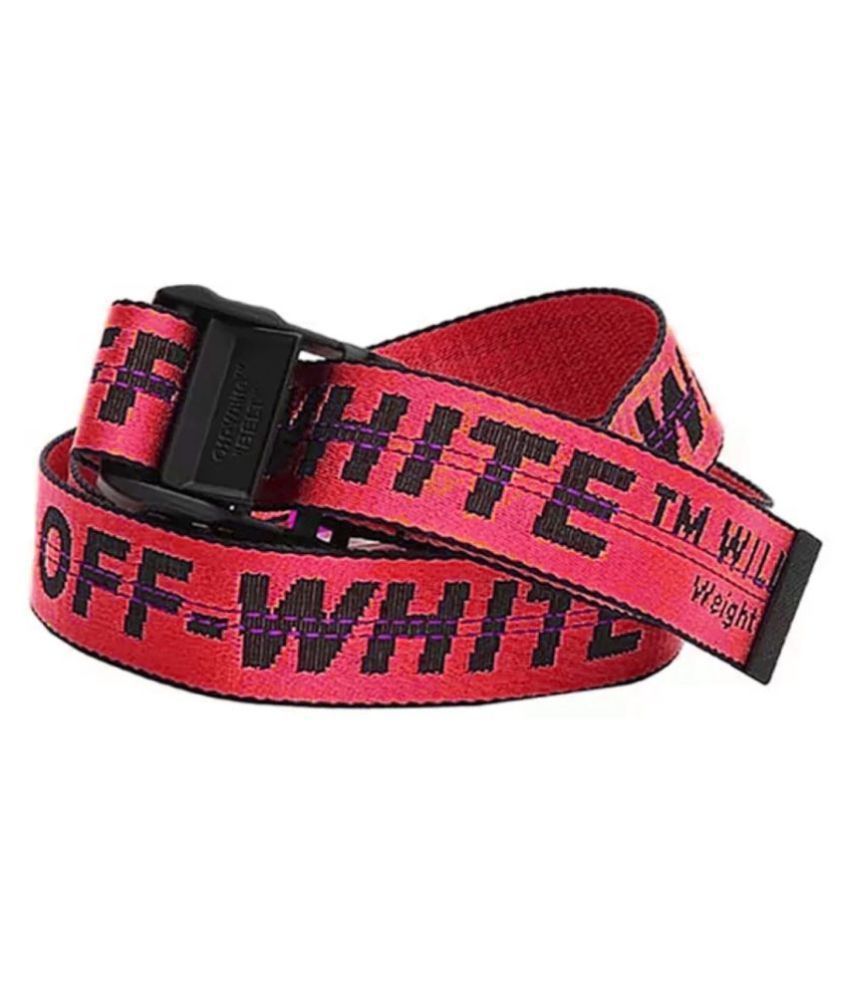 red fabric belt