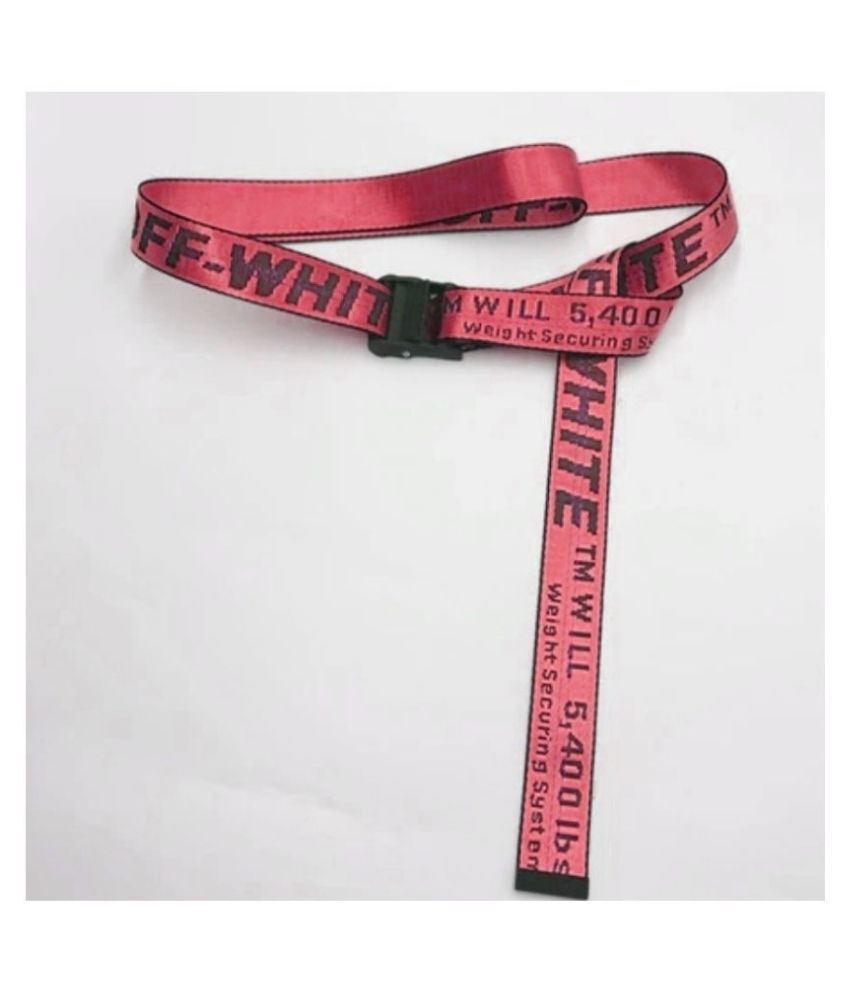 red fabric belt
