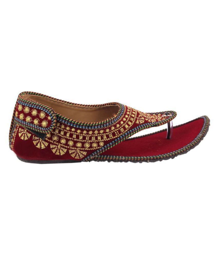 maroon pointed flats