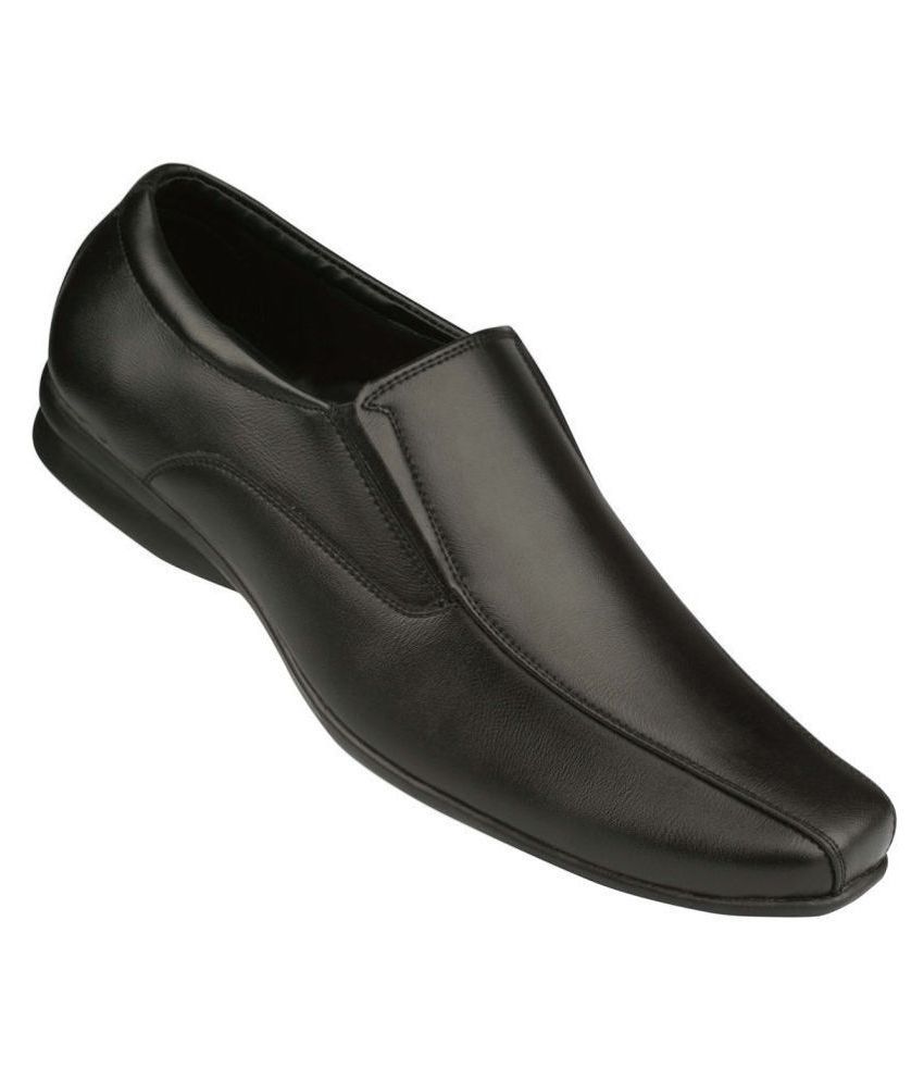 paragon max men's black formal shoes