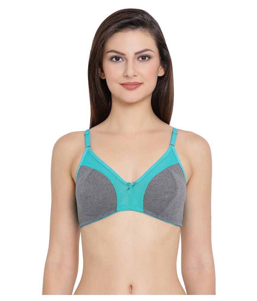     			Clovia Cotton Non Padded Women's Everyday Bra ( Grey )