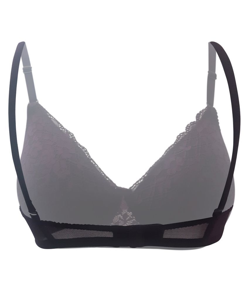     			Clovia Lace Everyday Bra - Purple