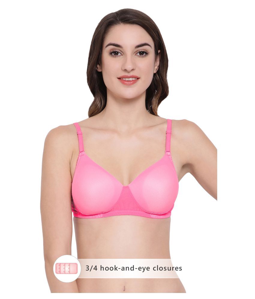     			Clovia Polyamide Lightly Padded Women's T-Shirt Bra ( Pink )