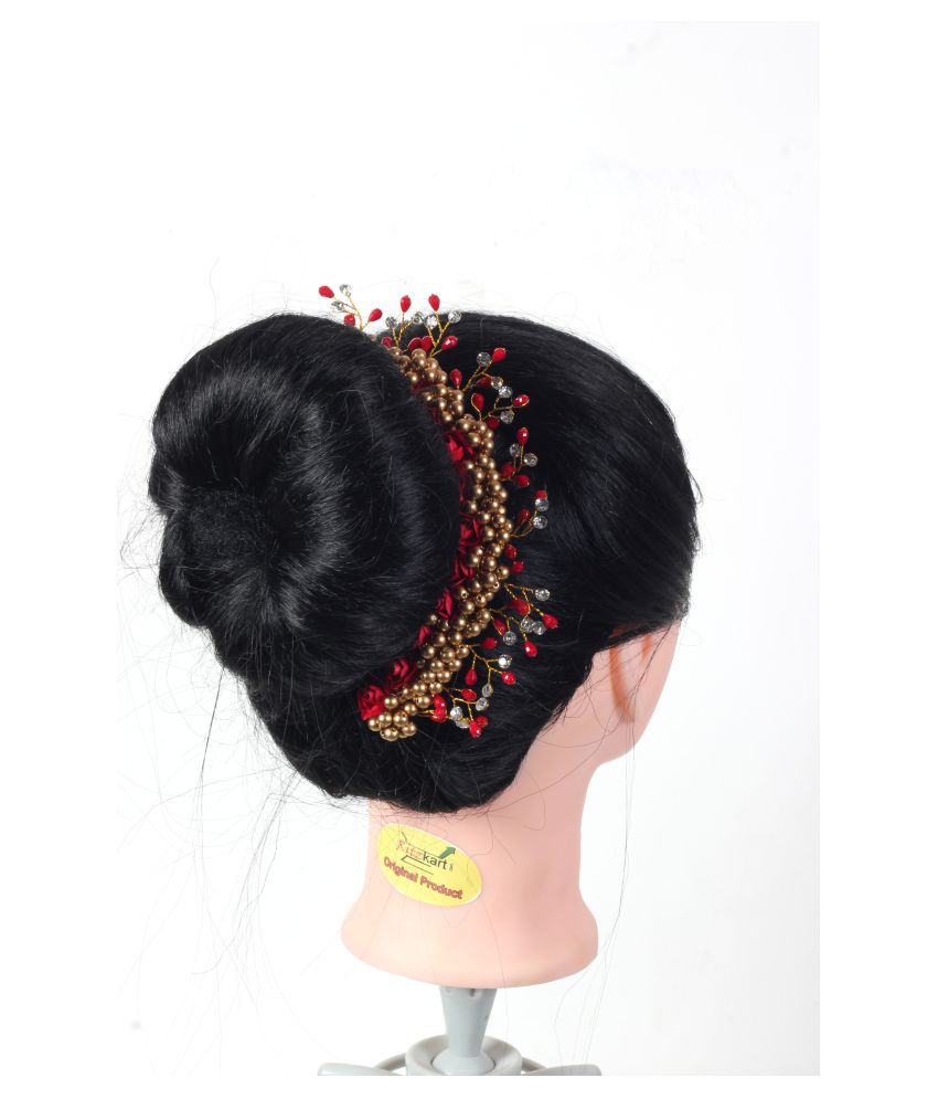 RITZKART Red Party Hair Bun: Buy Online at Low Price in India - Snapdeal