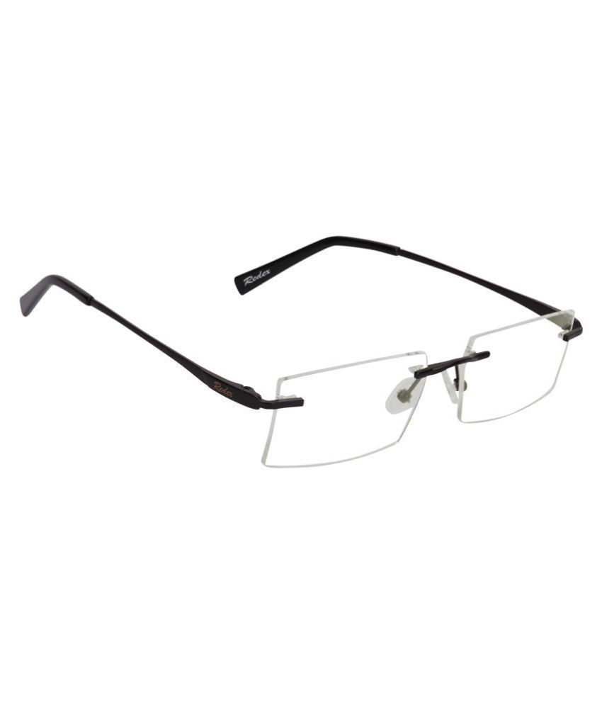 Redex Rectangle Spectacle Frame Expensive Rimless Buy Redex Rectangle
