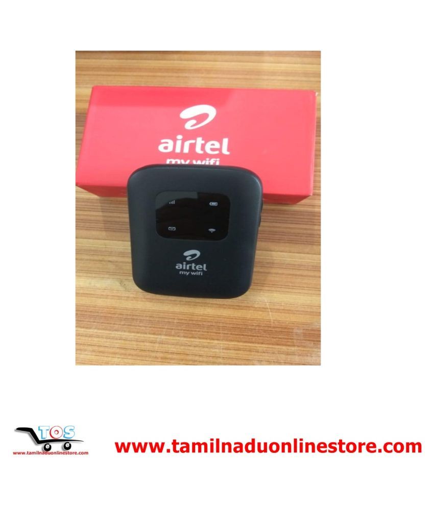 Airtel 4G LTE Hotspot BMF422 Portable WiFi Data Card (Black) (Support