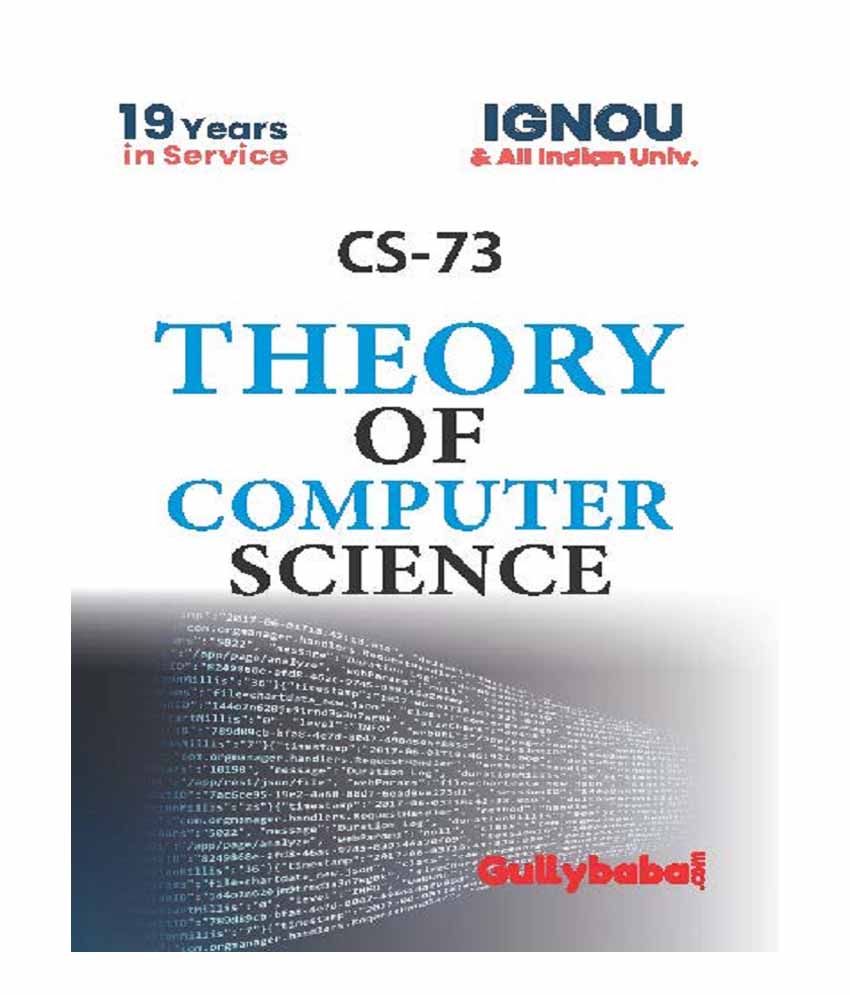 CS-73 Theory Of Computer Science: Buy CS-73 Theory Of Computer Science ...