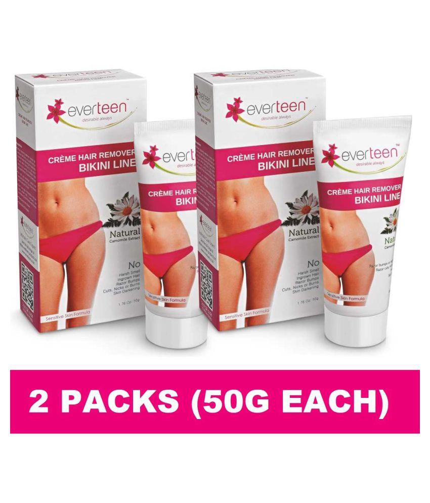 Everteen Natural Bikini Line Hair Remover Creme 50 Gm Each Pack Of 2 Buy Everteen Natural Bikini Line Hair Remover Creme 50 Gm Each Pack Of 2 At Best Prices In India Snapdeal