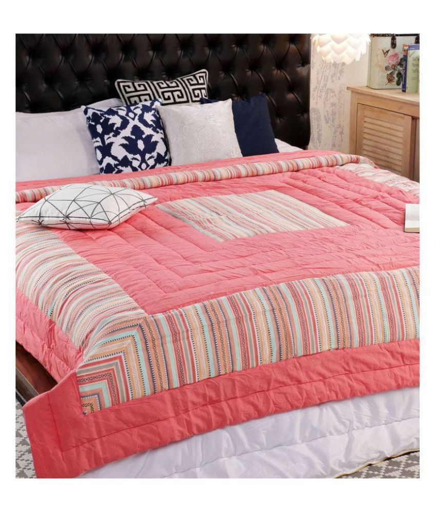 Solaj King Cotton Multi Contemporary Quilt Buy Solaj King Cotton