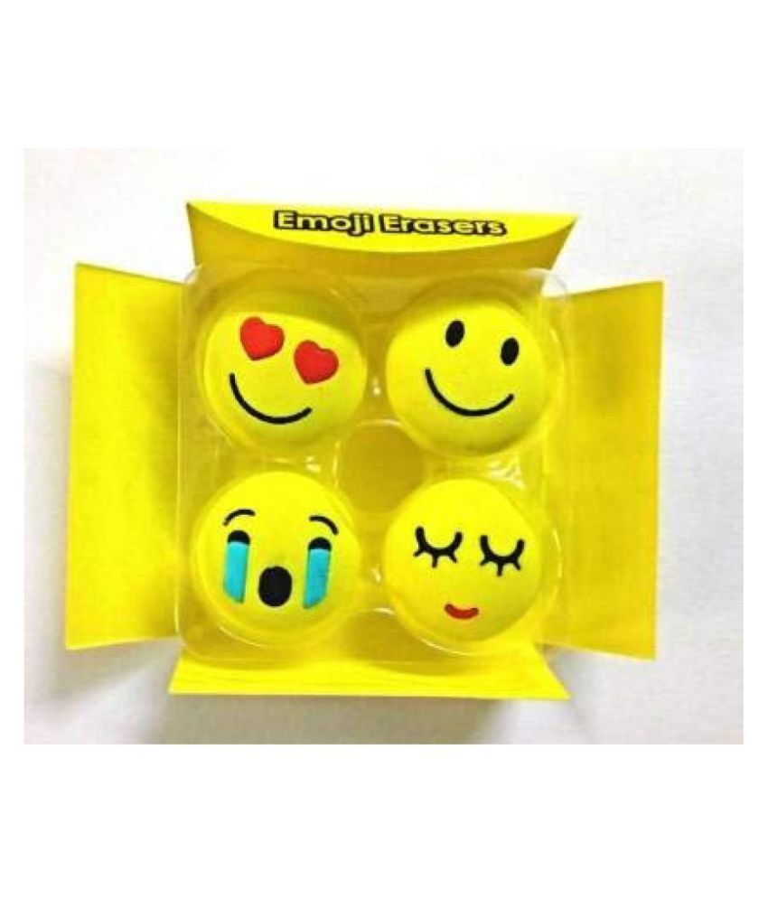 4 x Smiley Erasers