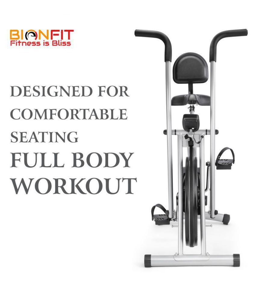bionfit on01m indoor stationary air bike exercise cycle