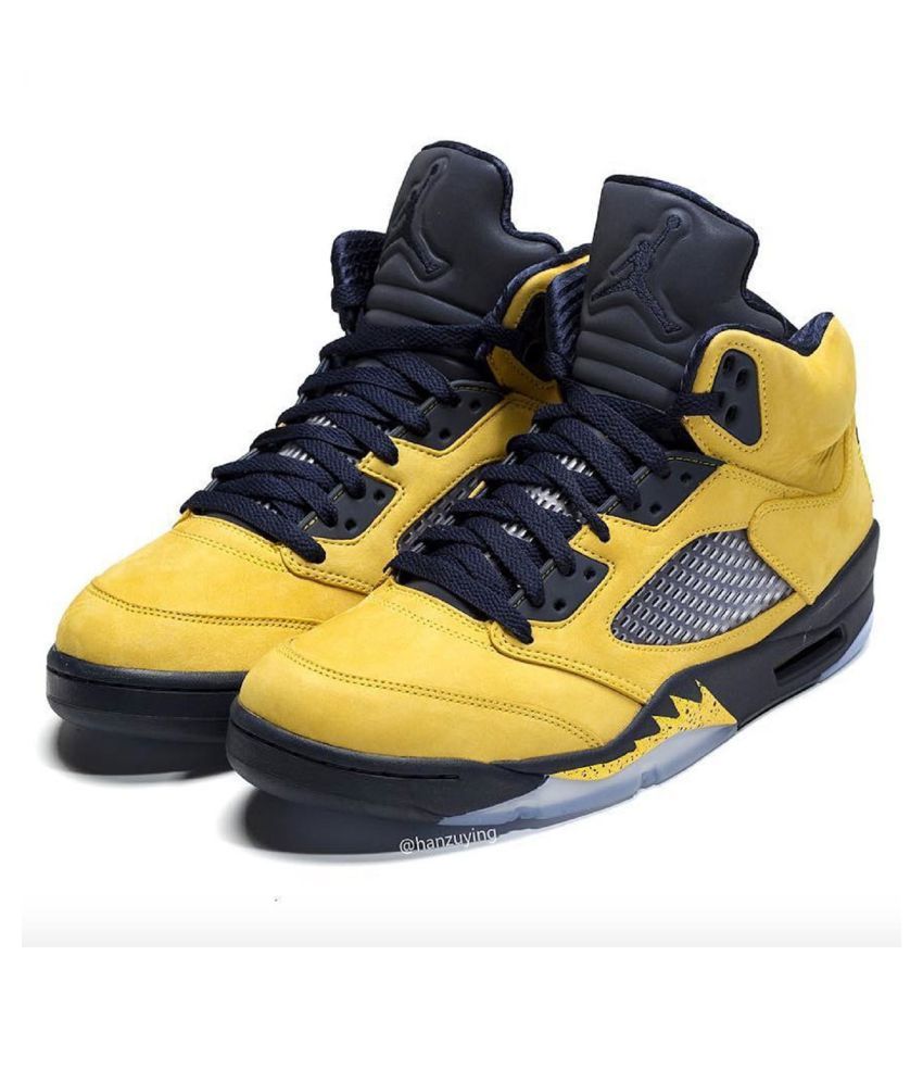 jordan retro 5 yellow