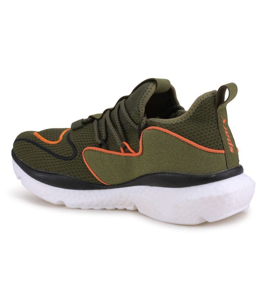 sparx olive green canvas shoes