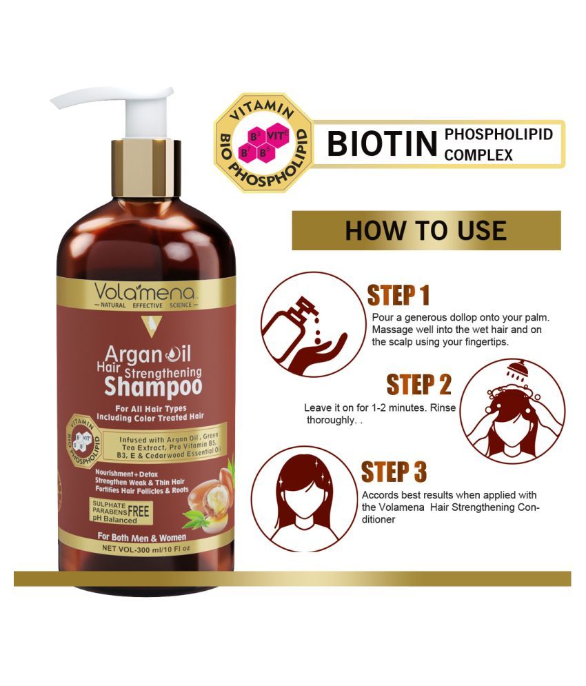 Volamena Argan Oil Hair Strengthening Shampoo 300 Ml Buy Volamena
