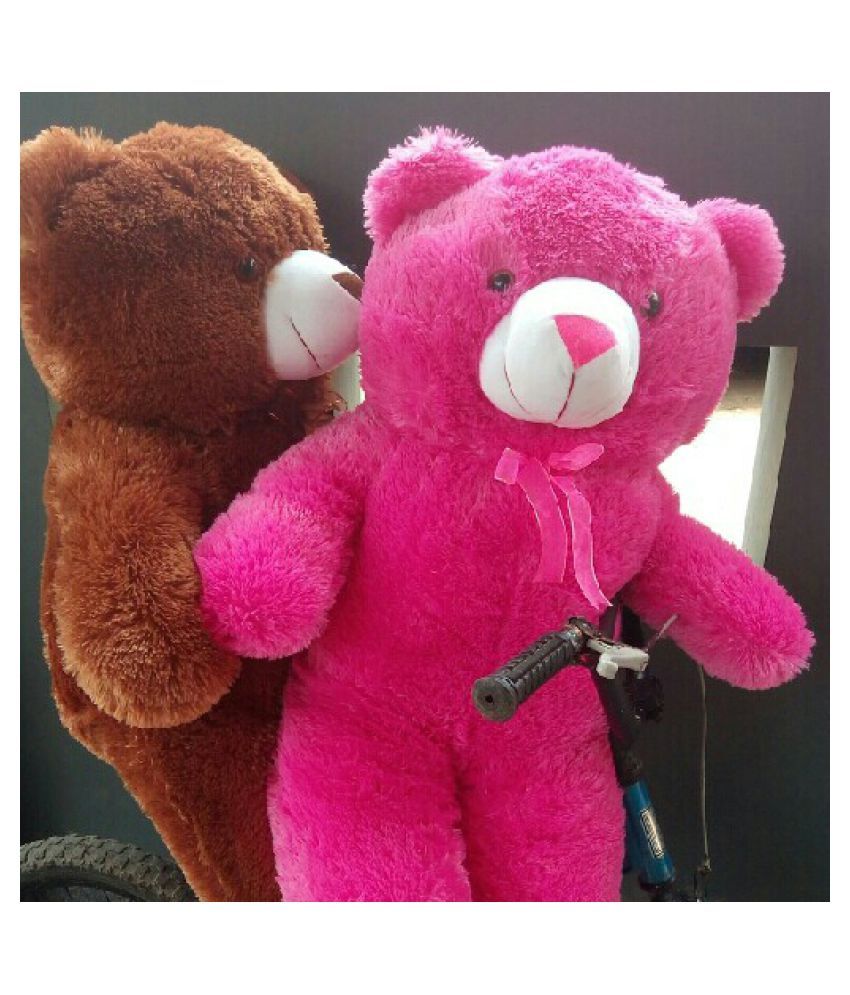 5 feet teddy bear pink colour