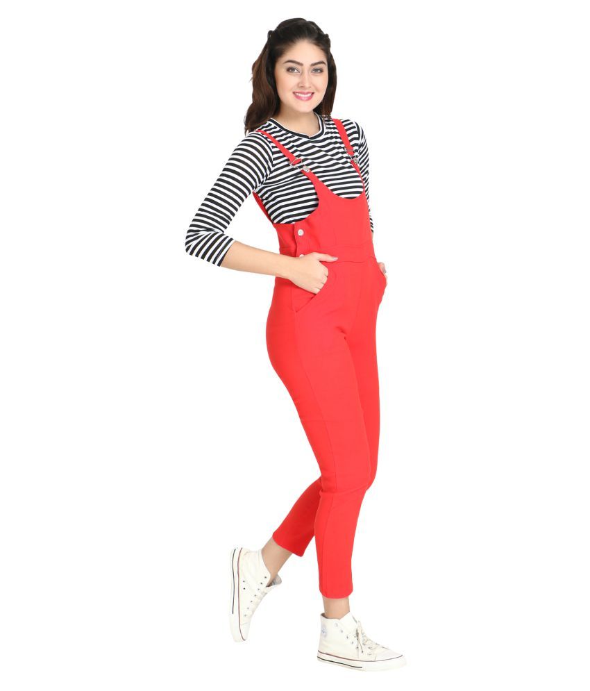 red lycra jumpsuit