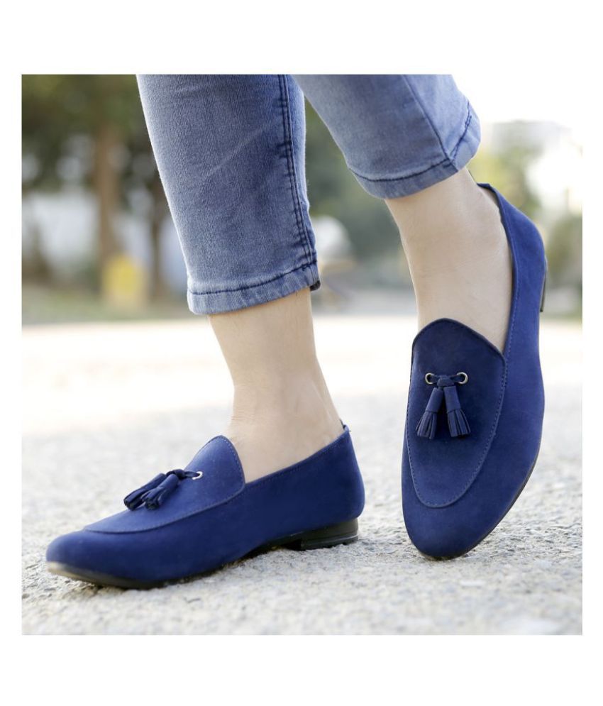 BXXY Blue Loafers - Buy BXXY Blue Loafers Online at Best Prices in ...