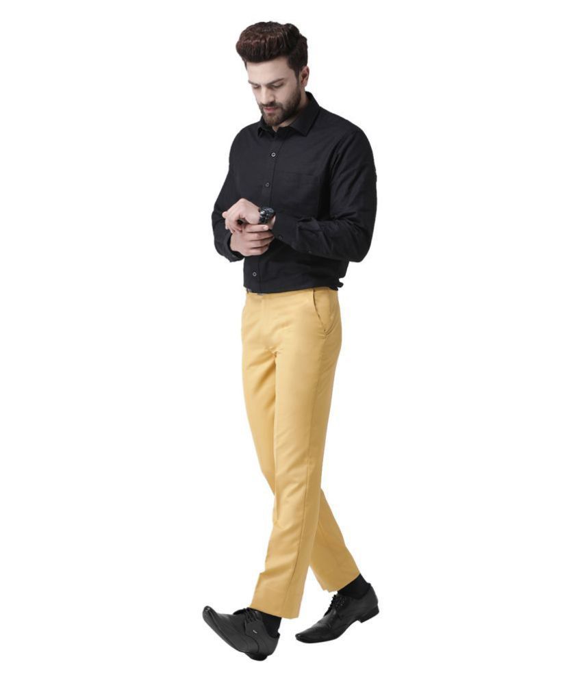 bright yellow trousers