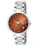 IIK COLLECTION Stainless Steel Round Womens Watch