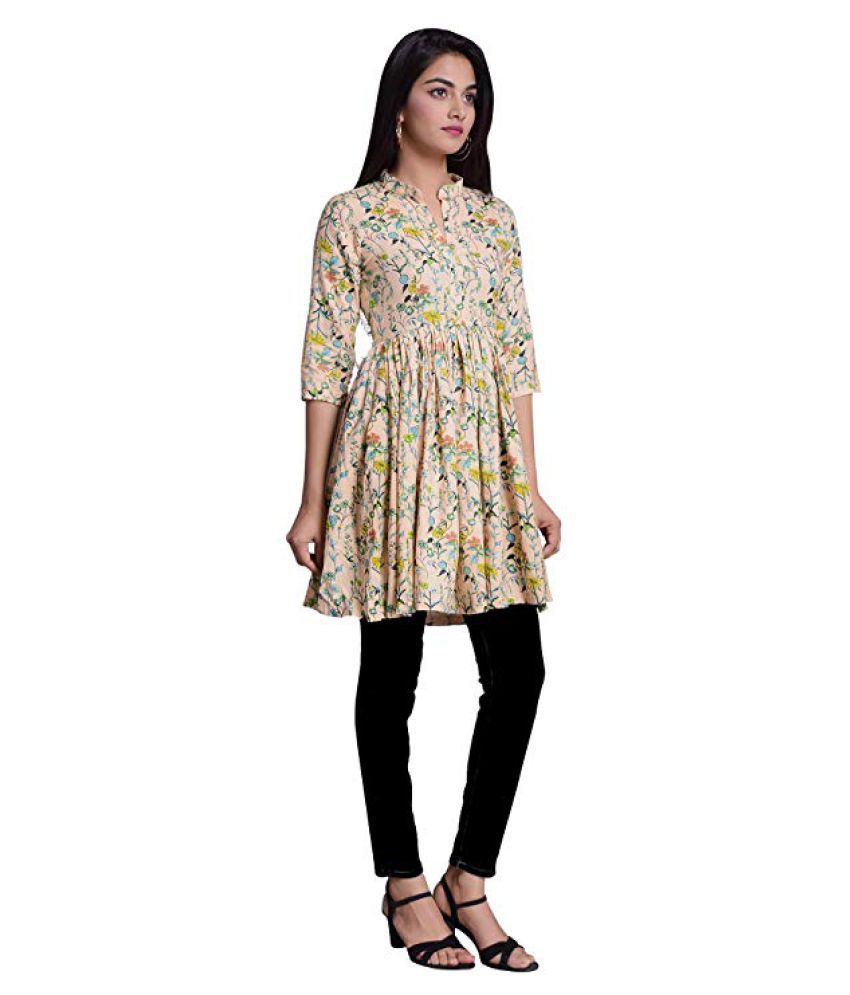 rayon frock kurti design