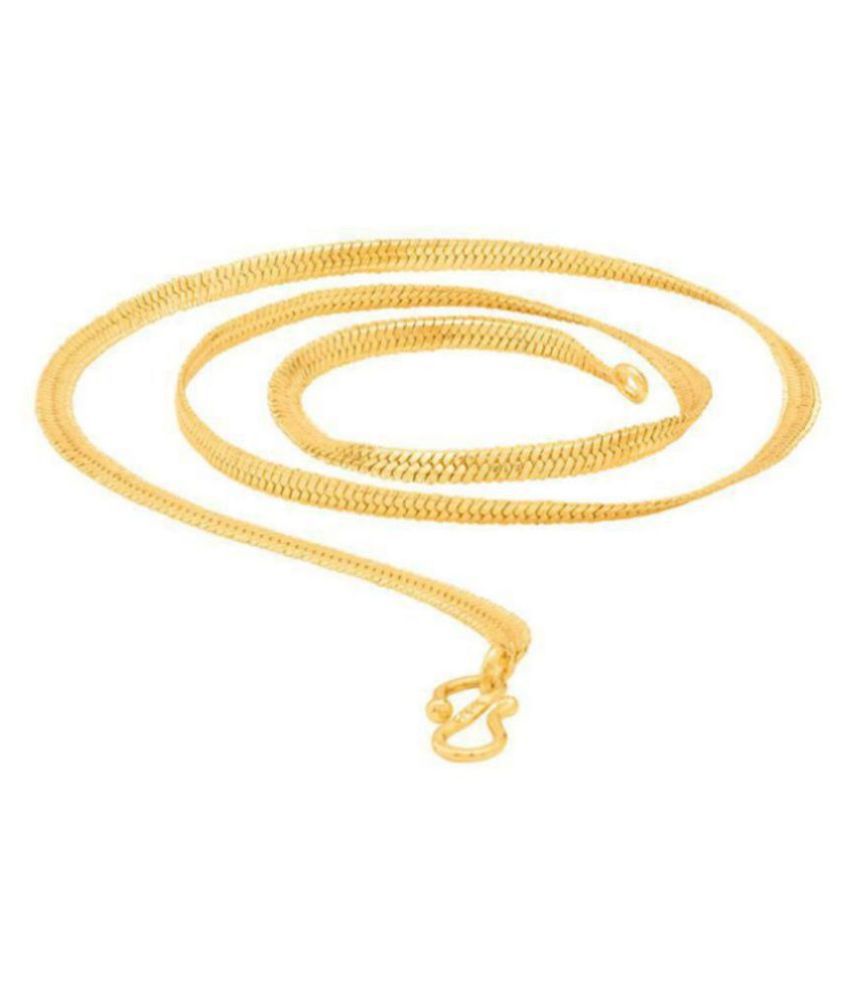     			shankhnaad gold plated snak design long chain for men or women