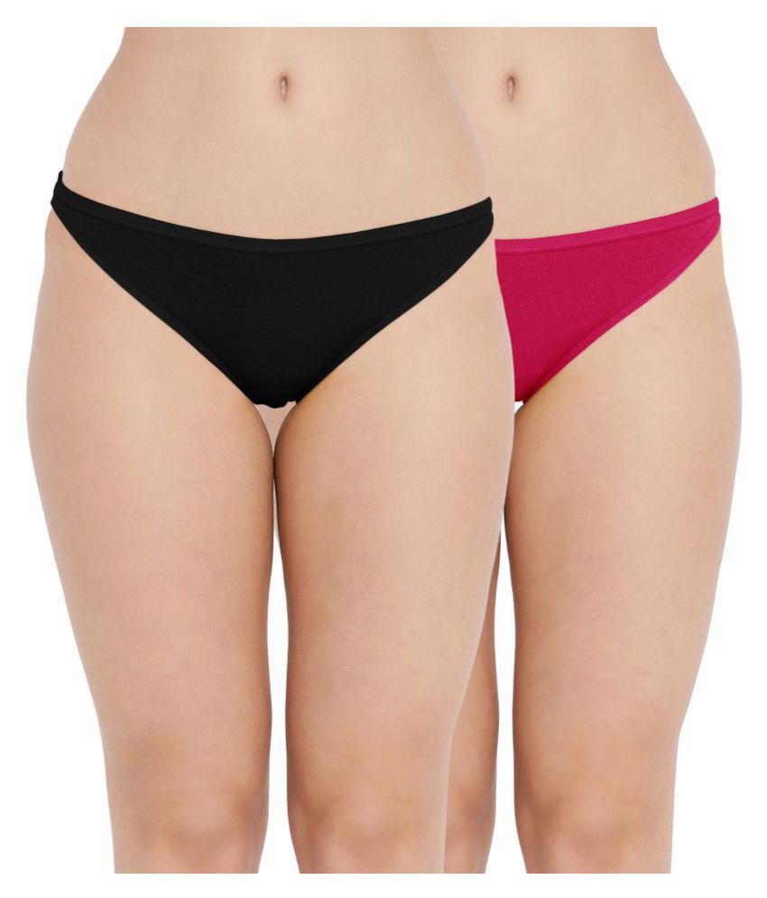     			Madam Pack of 2 Cotton Lycra Women's Bikini Panties ( Multi Color )