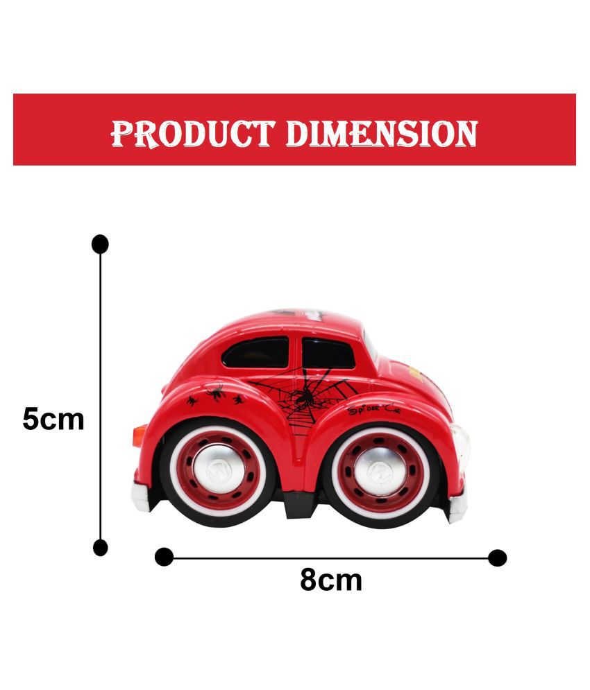 Cartoon Character Diecast Metal Car Toy with Pull Back, Light and Sound  Effects (Red) - Buy Cartoon Character Diecast Metal Car Toy with Pull Back,  Light and Sound Effects (Red) Online at